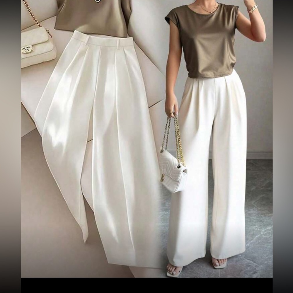 2-piece  Wide-Leg Pants and top